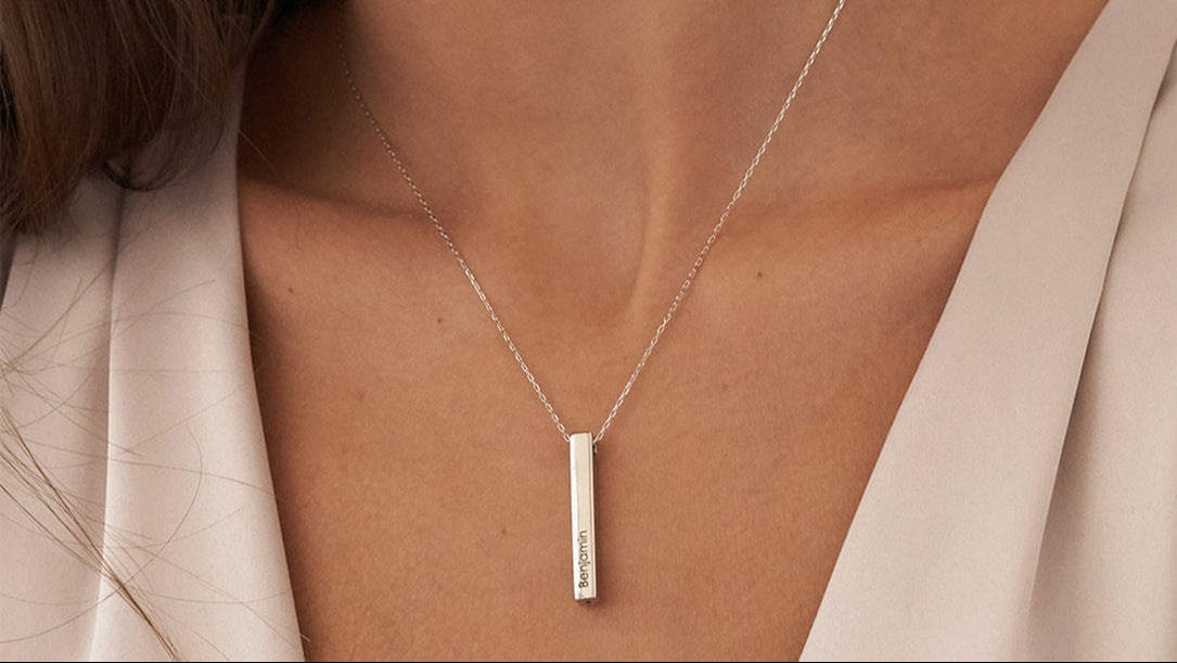 Stainless Steel Bar Necklace
