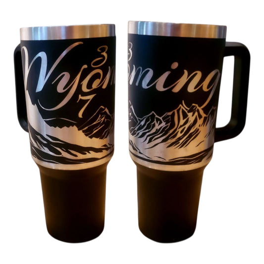 40oz Stainless Steel Tumbler - Full Tumbler Engraving