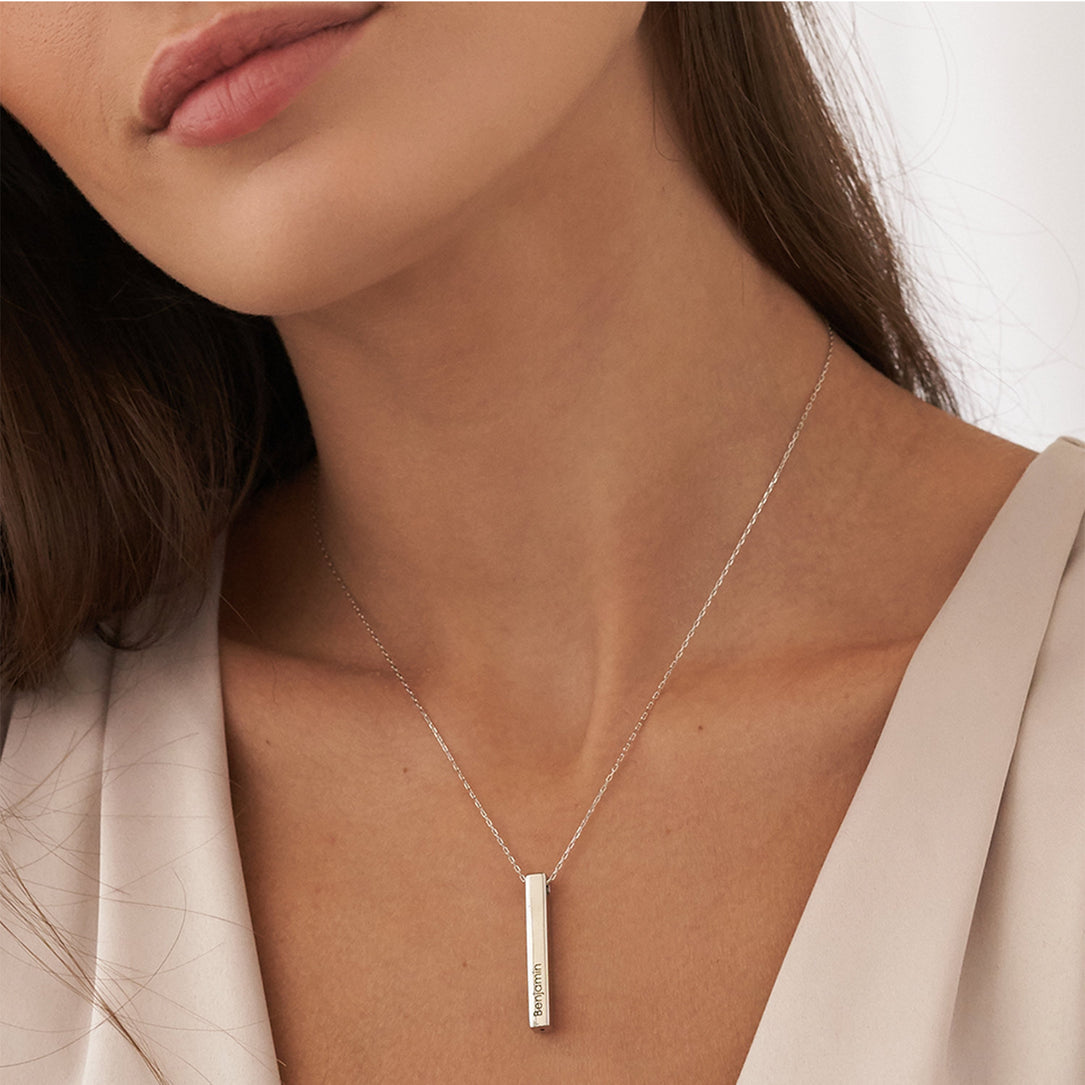 Stainless Steel Bar Necklace